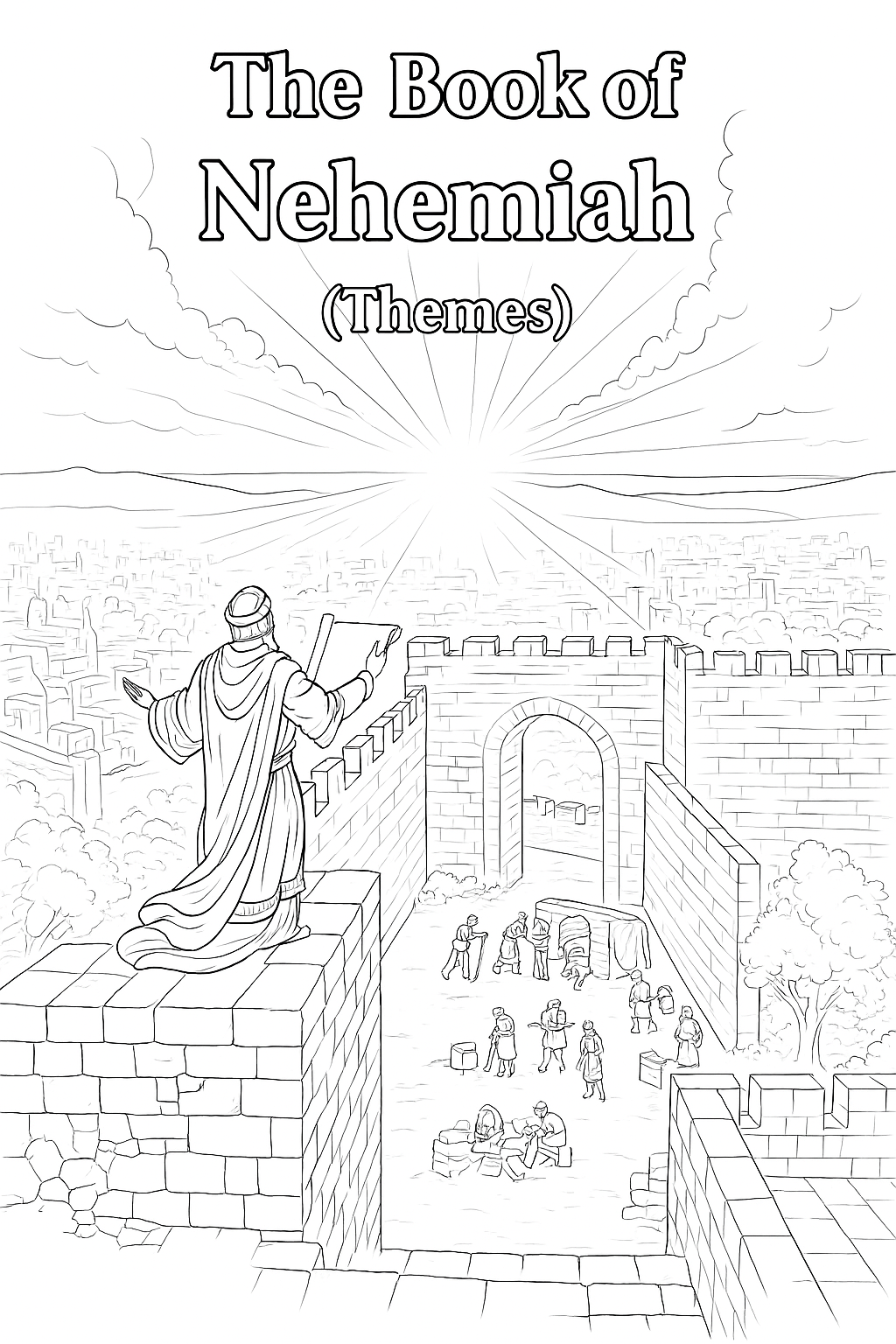 Nehemiah (Themes) Coloring Book